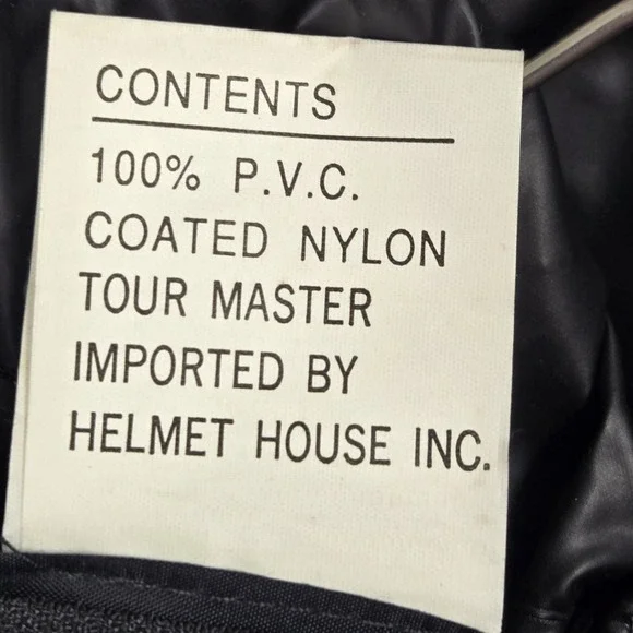 Tour Master Mens XL Red Black Tan PVC Coated Nylon Riding Motorcycle Jacket - Picture 11 of 12